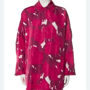 VALENTINO GARAVANI
Rose-Print Button Down Shirt Jacket It38 NWT